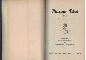 Marine Fibel 3. Teil Das Felddienst-ABC (1 St.) G. Hoffmann, F. Rohlfing 3. Auflage